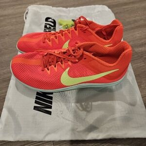 Nike Bright Red and Lime Green Sneakers